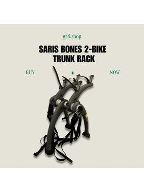 SARIS BONES 2-Bike Adjustable Trunk Mount Rack With Straps - Gray